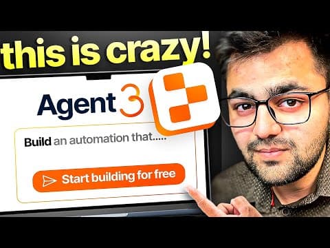 This AI Agent built an entire Workflow with just one PROMPT | Replit Agent 3